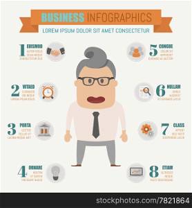 Business infographics elements , eps10 vector format
