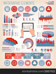 Business infographics template. Vector.