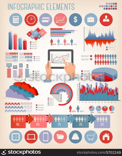 Business infographics template. Vector.