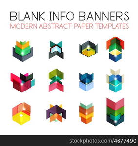 Business infographics templates. For banners, business backgrounds and presentations