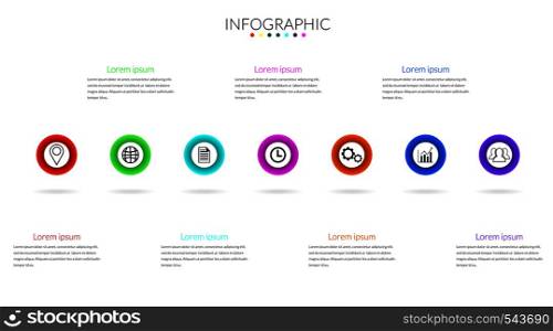 Business Infographics Vector Design elements template. options or steps timeline diagram, Can be used for presentation