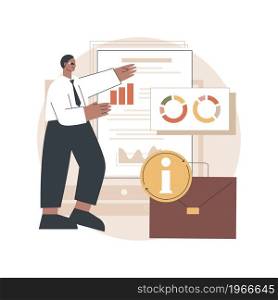 Business information system abstract concept vector illustration. IT infrastructure, business enterprise, transaction processing and automation, eCommerce development, data abstract metaphor.. Business information system abstract concept vector illustration.