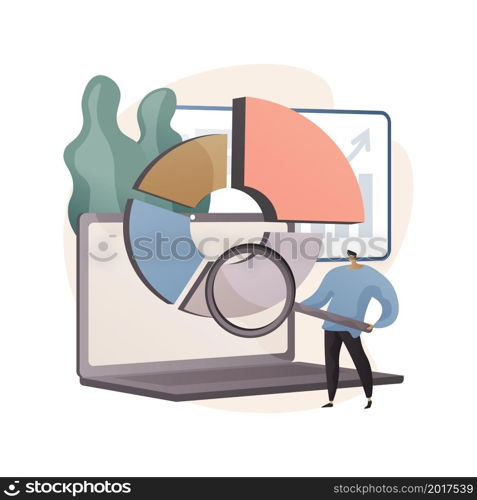 Business Intelligence abstract concept vector illustration. Business data analysis, management tools, intelligence, enterprise strategy development, data-driven decisions making abstract metaphor.. Business Intelligence abstract concept vector illustration.