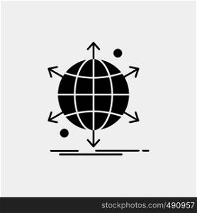 business, international, net, network, web Glyph Icon. Vector isolated illustration. Vector EPS10 Abstract Template background