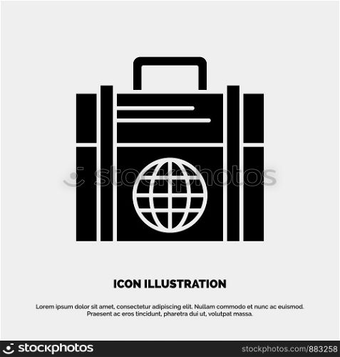 Business, Investment, Modern, Globe solid Glyph Icon vector