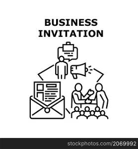 Business invitation background brochure. Abstract flyer cover. catalog emblem. Coupon card, Leaflet ad vector concept black illustration. Business invitation icon vector illustration
