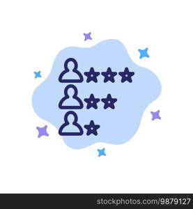 Business, Job, Find, Network Blue Icon on Abstract Cloud Background