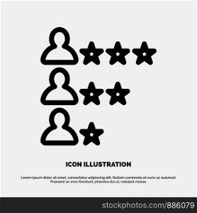 Business, Job, Find, Network Line Icon Vector