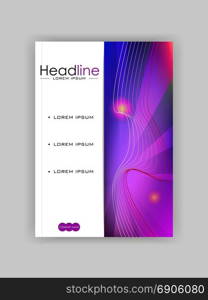 Business Journal Book Cover Design Template in A4 format. Best for Corporate Presentation, Portfolio, Flyer, Banner, Website, Brochure, Annual Report, Magazine, Poster. Vector EPS10