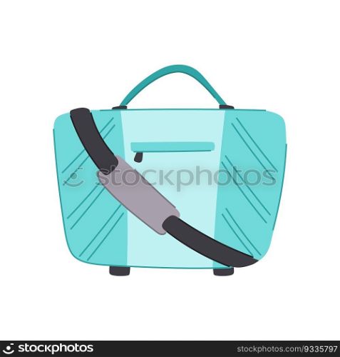 business laptop bag cartoon. suitcase briefcase, purse strap business laptop bag sign. isolated symbol vector illustration. business laptop bag cartoon vector illustration