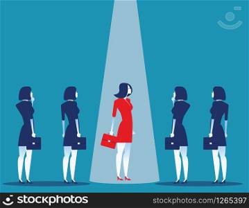 Business leader. Concept business vector illustration. Flat character design style.