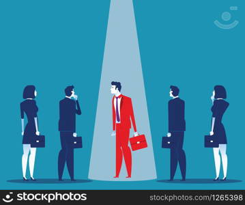 Business leader. Concept business vector illustration. Flat character design style.