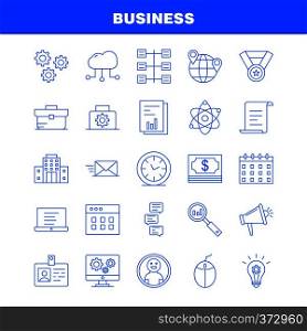 Business Line Icon for Web, Print and Mobile UX/UI Kit. Such as: Business, Time, Clock, Timer, File, Work, Business, Document, Pictogram Pack. - Vector