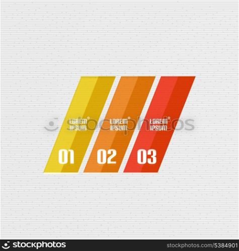 Business lines design for infographics | business background | numbered banners | business lines | graphic website layout vector