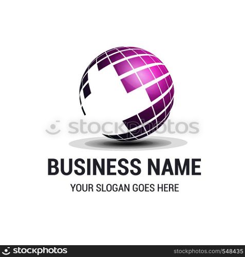 Business logo design with typography vector