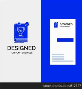 Business Logo for 554, Book, dominion, leader, rule, rules. Vertical Blue Business / Visiting Card template.. Vector EPS10 Abstract Template background