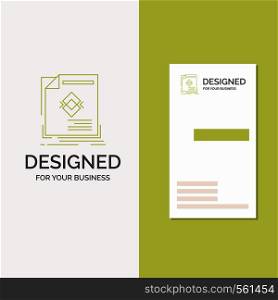 Business Logo for ad, advertisement, leaflet, magazine, page. Vertical Green Business / Visiting Card template. Creative background vector illustration. Vector EPS10 Abstract Template background