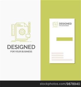 Business Logo for Creative, design, develop, feedback, support. Vertical Green Business / Visiting Card template. Creative background vector illustration. Vector EPS10 Abstract Template background