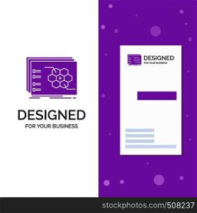 Business Logo for Game, strategic, strategy, tactic, tactical. Vertical Purple Business / Visiting Card template. Creative background vector illustration. Vector EPS10 Abstract Template background
