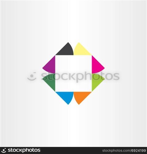 business logo square icon colorful box