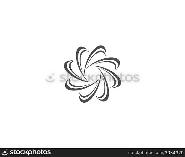Business logo, vortex and spiral icon vector template