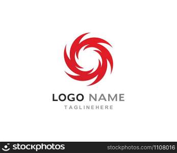 Business logo, vortex, wave and spiral icon