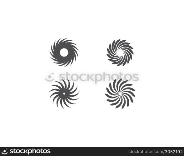 Business logo, vortex, wave and spiral icon