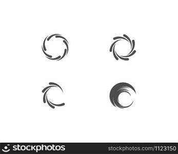 Business logo, vortex, wave and spiral icon vector template