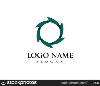 Business logo, vortex, wave and spiral icon vector template