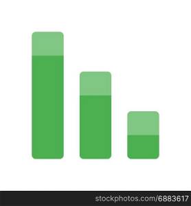 business loss graph, icon on isolated background,