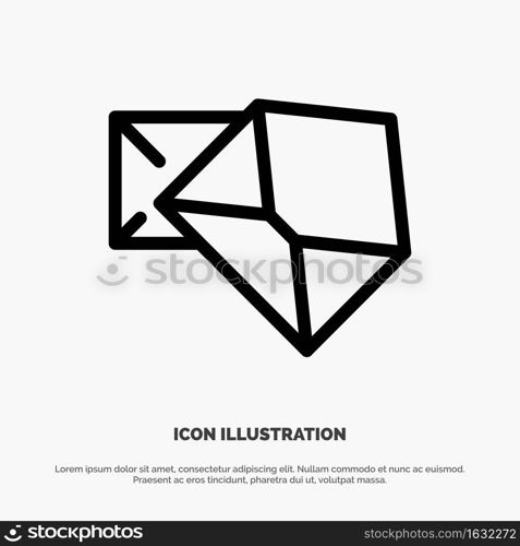 Business, Mail, Message, Open Line Icon Vector