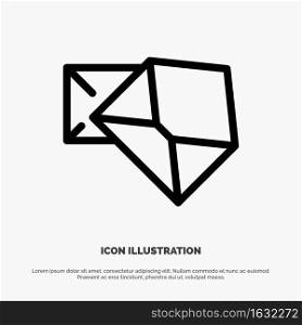 Business, Mail, Message, Open Line Icon Vector
