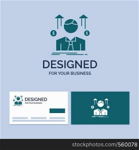 Business, man, avatar, employee, sales man Business Logo Glyph Icon Symbol for your business. Turquoise Business Cards with Brand logo template.. Vector EPS10 Abstract Template background
