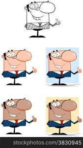 Business Man Cartoon Characters. Collection 3