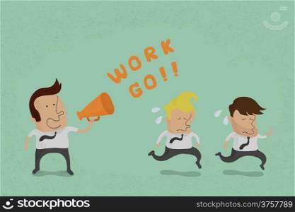 Business man go to work , eps10 vector format