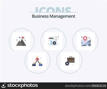 Business Management Flat Icon Pack 5 Icon Design. business. setting. business. file. business