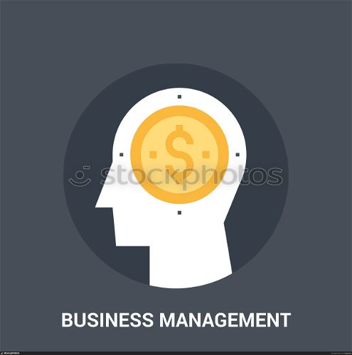 business management icon concept. Abstract vector illustration of business management icon concept