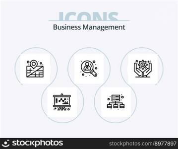 Business Management Line Icon Pack 5 Icon Design. business. check. business. tick. business