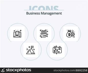 Business Management Line Icon Pack 5 Icon Design. business operations. business administration. business. management. location