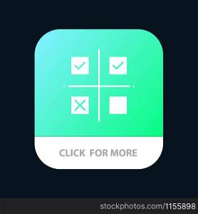 Business, Management, Priorities, Product, Production Mobile App Button. Android and IOS Glyph Version