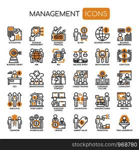 Business Management , Thin Line and Pixel Perfect Icons
