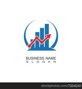 Business Marketing and finance idea logo concept template design