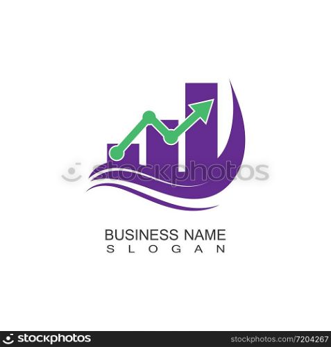 Business Marketing and finance idea logo concept template design