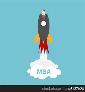 Business MBA Education Concept. Trends and innovation in education. Vector Illustration EPS10. Business MBA Education Concept. Trends and innovation in educati
