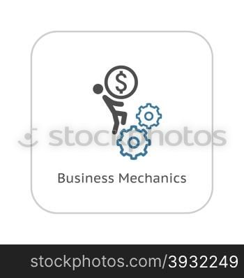 Business Mechanics Icon. Flat Design. Isolated Illustration.. Business Mechanics Icon. Flat Design.