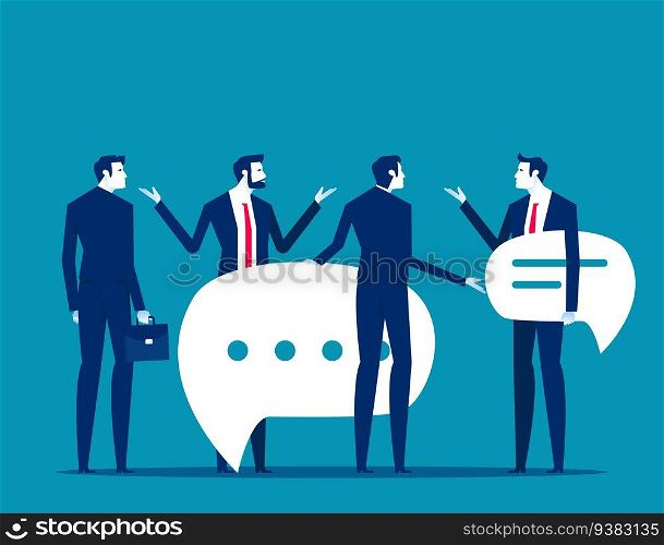 Business meeting. Business teamwork vector illustration concept