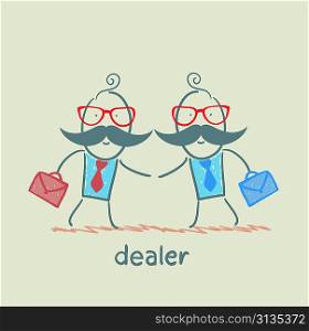 Business meeting dealers