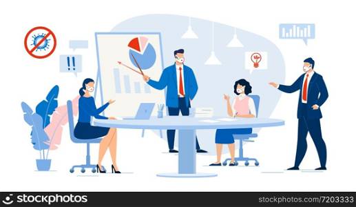 Business Meeting in Conference Room. Workflow Coworking Process. Businesspeople Team Discussion Stock Market, Financial Report Corporate Condition, Data Analysis Result. Woman Give Creative Solution. Business Meeting Market Analysis Creative Solution