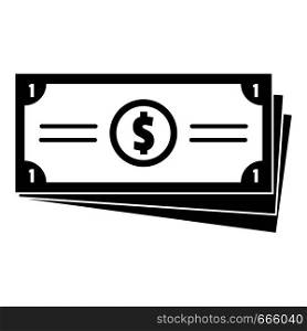 Business money icon. Simple illustration of business money vector icon for web. Business money icon, simple black style