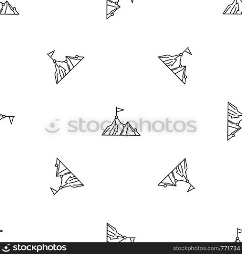 Business mountain target pattern seamless vector repeat geometric for any web design. Business mountain target pattern seamless vector